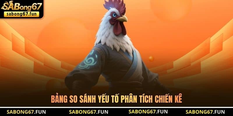 Bảng so sánh yếu tố phân tích chiến kê
